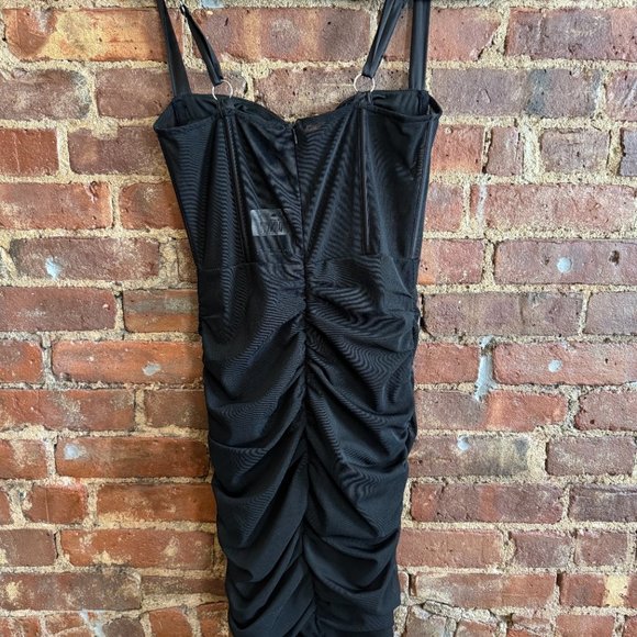 White Fox black sheer dress 'Push the Boundaries' with tags size S - Picture 4 of 8